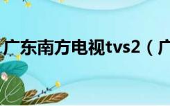 广东南方电视tvs2（广东南方卫视tvs2频道）