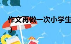 作文再做一次小学生500字（作文  再做一次）