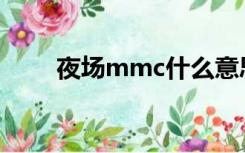 夜场mmc什么意思（mc什么意思）