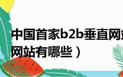 中国首家b2b垂直网站是什么（垂直型的b2b网站有哪些）