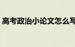 高考政治小论文怎么写（政治小论文怎么写）