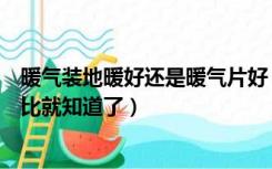 暖气装地暖好还是暖气片好（装暖气片还是装地暖两者一对比就知道了）