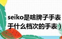 seiko是啥牌子手表（seiko牌子的手表是属于什么档次的手表）