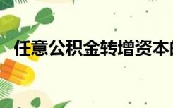 任意公积金转增资本的规定（任意公积金）