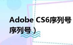 Adobe CS6序列号（adobe audition cs6序列号）