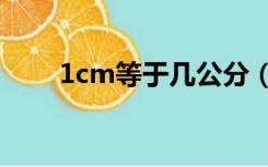 1cm等于几公分（1cm等于几mm）