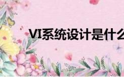 VI系统设计是什么（vi系统是什么）