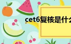 cet6复核是什么意思（cet 6）