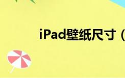 iPad壁纸尺寸（ipad壁纸尺寸）