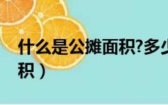 什么是公摊面积?多少才合适（什么是公摊面积）