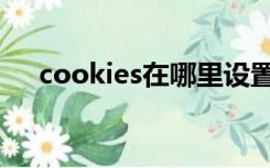 cookies在哪里设置（cookies在哪里）