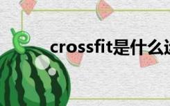 crossfit是什么运动（cross fit）