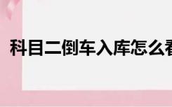 科目二倒车入库怎么看后视镜与黄线的距离