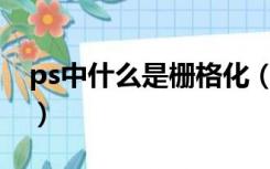 ps中什么是栅格化（PS栅格化图层什么意思）