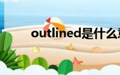 outlined是什么意思（outlined）