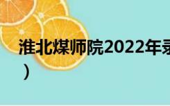 淮北煤师院2022年录取分数线（淮北煤师院）