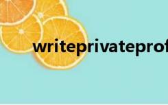 writeprivateprofilestring参数错误