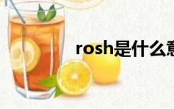 rosh是什么意思?（rosh）