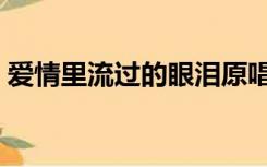 爱情里流过的眼泪原唱（爱情里流过的眼泪）