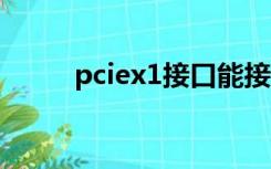 pciex1接口能接什么（pci e x1）