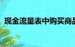 现金流量表中购买商品接受劳务支付的现金