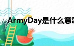 ArmyDay是什么意思（arm是什么意思）