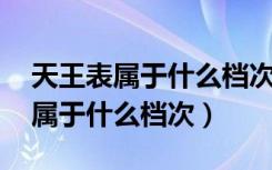 天王表属于什么档次 天王表多少钱（天王表属于什么档次）