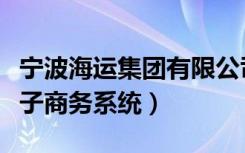 宁波海运集团有限公司网站（宁波公运集团电子商务系统）