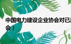 中国电力建设企业协会对已具备完善（中国电力建设企业协会）