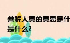 善解人意的意思是什么?四处逃窜的意思是又是什么?