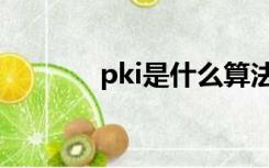 pki是什么算法（pki是什么）