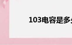 103电容是多少（103电容）