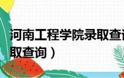 河南工程学院录取查询系统（河南工程学院录取查询）