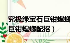 究极绿宝石巨钳螳螂配招 贴吧（究极绿宝石巨钳螳螂配招）