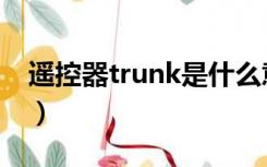 遥控器trunk是什么意思（trunk是什么意思）