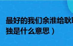 最好的我们余淮给耿耿的数独是什么意思（数独是什么意思）