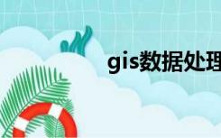 gis数据处理（gis数据）