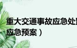 重大交通事故应急处置预案（重特大交通事故应急预案）