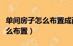 单间房子怎么布置成两间房设计（单间房子怎么布置）