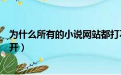 为什么所有的小说网站都打不开（为什么小说之家网站打不开）