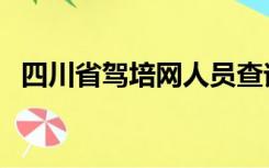 四川省驾培网人员查询（四川驾培网首页）