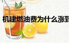 机建燃油费为什么涨到250了（机建燃油费）