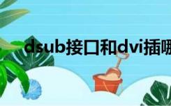 dsub接口和dvi插哪个好（d sub接口）