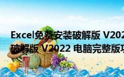 Excel免费安装破解版 V2022 电脑完整版（Excel免费安装破解版 V2022 电脑完整版功能简介）