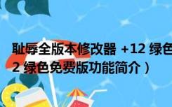 耻辱全版本修改器 +12 绿色免费版（耻辱全版本修改器 +12 绿色免费版功能简介）