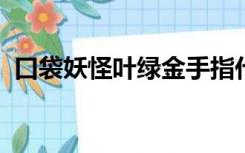 口袋妖怪叶绿金手指代码大全爱吾游戏宝盒