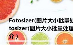 Fotosizer(图片大小批量处理工具) V3.7.0.565 免费版（Fotosizer(图片大小批量处理工具) V3.7.0.565 免费版功能简介）