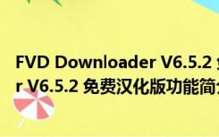 FVD Downloader V6.5.2 免费汉化版（FVD Downloader V6.5.2 免费汉化版功能简介）