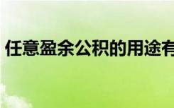 任意盈余公积的用途有哪些（任意盈余公积）