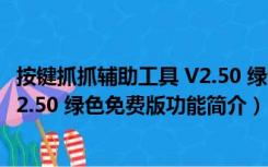 按键抓抓辅助工具 V2.50 绿色免费版（按键抓抓辅助工具 V2.50 绿色免费版功能简介）